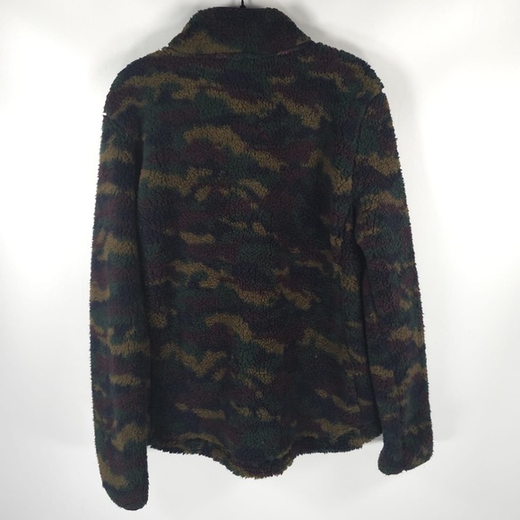 NWT AVALANCHE Outdoor Soft Relaxed FullZip Teddy Camo Fleece Jacket CA851 MEDIUM - Picture 2 of 13